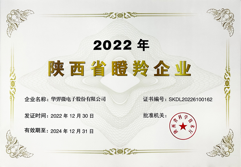 2022年陜西省瞪羚企業